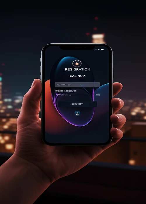 Secure Jeetcity Casino registration form with a prominent lock icon, symbolizing data protection and safe entry to an online gaming platform.